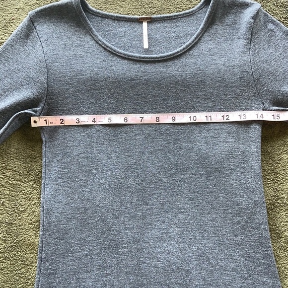 Poof Versatile Heathered Gray Bodycon Dress Casual Mini Stretch Size Medium - Picture 8 of 12